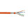Verlegekabel Cat 7A, S/FTP, AWG23/1, LSZH, 1300Mhz, CPR Dca, orange, 1000m Trommel