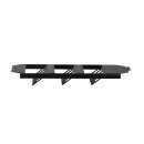 Bodentankeinsatz f&uuml;r 12 Ports &ndash; 3&times;4 Keystone Module, Schwarz RAL 9005