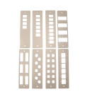 Hutschienengeh&auml;use Konfigurator 120x120x32mm, splei&szlig;fertig best&uuml;ckt mit Kupplungen und Pigtails