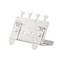 Hutschienenhalter f&uuml;r 4x RH45 Keystone Module, Metall