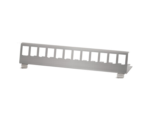 Hutschienenhalter f&uuml;r 12x RH45 Keystone Module, Metall