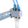 Hutschienenadapter mit 2x Cat.6A Inline-Kupplungen RJ45 &ndash; geschirmt, 35 mm Hutschiene
