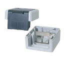 IP44 Aufputz-Geh&auml;use f&uuml;r 2 RJ45 Keystone Module Cat.6A