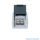 IP44 Aufputz-Geh&auml;use f&uuml;r 2 RJ45 Keystone Module Cat.6A