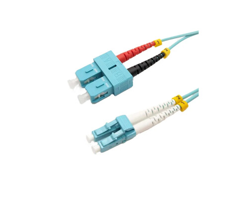 OM3 Duplex Jumper / LWL Patchkabel LC UPC / SC UPC