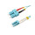 OM3 Duplex Jumper / LWL Patchkabel LC UPC / SC UPC