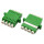 LC APC 4-fach Kupplung, Kunststoffgeh&auml;use, Singlemode, gr&uuml;n