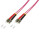 OM4 Duplex Jumper / LWL Patchkabel ST PC / ST PC
