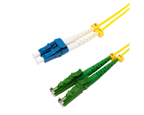 OS2 Duplex Jumper / LWL Patchkabel LSH/APC - LC/UPC