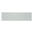 19" Geschlossenes Blindpanel 4HE, grau