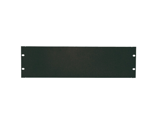 19" Geschlossenes Blindpanel 4HE, schwarz