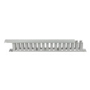 19" Kabelpanel 1HE, mit Abdeckung, grau
