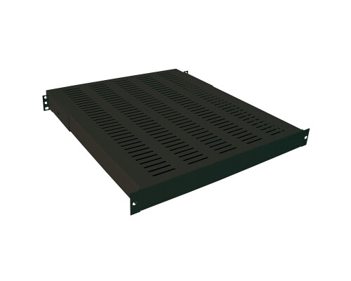 19" Schwerlast Fachboden T=800 mm, Schwarz