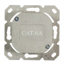 Cat.6A Netzwerkdose UP+AP, 2x RJ45, geschirmt, signalwei&szlig;