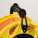 CAT.7A 1200 MHz Netzwerkkabel auf Trommel, mit Cat.6A RJ45 Anschlussbuchsen, 90m, orange