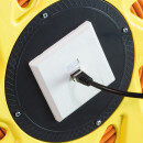CAT.7A 1200 MHz Netzwerkkabel auf Trommel, mit Cat.6A RJ45 Anschlussbuchsen, 90m, orange