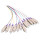 Faserpigtail Set, Farbiger Pigtailsatz 12x SC, OM4, 2m, Stecker violett