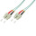 Duplex Jumper / Glasfaser Patchkabel OM3 50/125&micro; Duplex SC-SC 0,5m