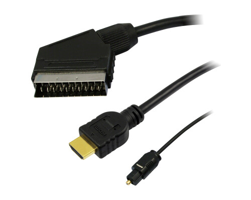 Kabel Anschluss Set HDMI Scart Toslink