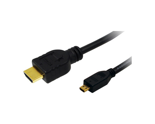 Kabel HDMI (Typ-A) auf Micro-HDMI (Typ-D), 3 Meter
