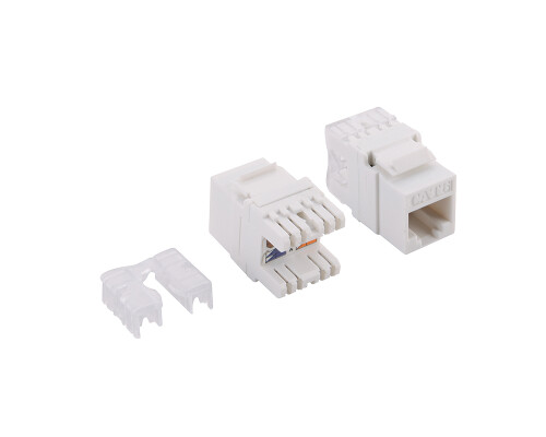 Keystone Buchse RJ45 Kat.6  ungeschirmt, 180&deg; LSA Anschluss