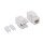 Keystone Buchse RJ45 Kat.6  ungeschirmt, 180&deg; LSA Anschluss