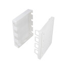 Leergeh&auml;use f&uuml;r 4 Keystone Module &ndash; Aufputz, Signalwei&szlig; RAL 9003