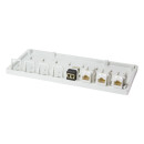 Leergeh&auml;use f&uuml;r 8 Keystone Module &ndash; Aufputz, Signalwei&szlig; RAL 9003