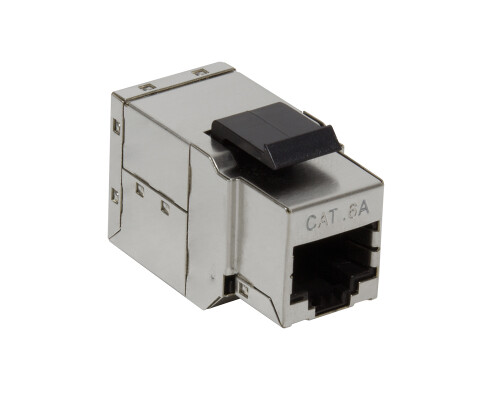 Keystone Verbinder RJ45 Cat.6A voll geschirmt mit Einrastung