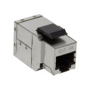 Keystone Verbinder RJ45 Cat.6A voll geschirmt mit Einrastung