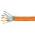 LAN Verlegekabel Cat.7A, S/FTP, 2x (4x2xAWG23), 1000 MHz, LSZH, Orange, 500m, Duplex