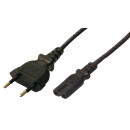 Netzkabel, Eurostecker auf Kleinger&auml;tebuchse IEC C7,...