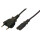 Netzkabel, Eurostecker auf Kleinger&auml;tebuchse IEC C7, 1,80m, schwarz