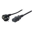 Netzkabel, Schutzkontaktstecker 90&deg; auf...