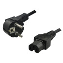 Netzkabel, Schutzkontaktstecker 90&deg; auf...
