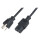 Netzkabel, US-Stecker NEMA 5-15P auf Kaltger&auml;tebuchse IEC C13, 1,80m, schwarz