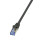 Patchkabel Cat.7, 600 MHz, S/FTP, PIMF, Schwarz, 1m