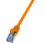 Patchkabel Kat.6A 10G S/FTP PIMF orange 1,00m