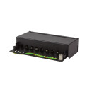 Cat.6 Patchpanel 8 Ports, geschirmt, Desktop, schwarz