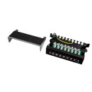 Cat.6 Patchpanel 8 Ports, geschirmt, Desktop, schwarz