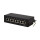 Cat.6 Patchpanel 8 Ports, geschirmt, Desktop, schwarz