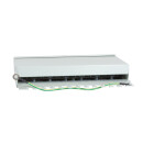 Cat.6 Patchpanel 12 Ports, geschirmt, Desktop, hellgrau