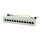 Cat.6 Patchpanel 12 Ports, geschirmt, Desktop, hellgrau