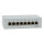 Cat.6A Patchpanel 8 Ports, geschirmt, Desktop, hellgrau