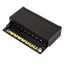 Cat.6A Patchpanel 8 Ports, geschirmt, Desktop, schwarz
