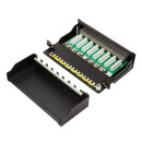 Cat.6A Patchpanel 8 Ports, geschirmt, Desktop, schwarz