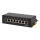 Cat.6A Patchpanel 8 Ports, geschirmt, Desktop, schwarz