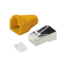Steckverbinder Kat.6 RJ45 100er Set, geschirmt, gelbe...