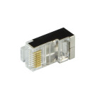 Steckverbinder Kat.6 RJ45 100er Set, geschirmt, graue T&uuml;lle