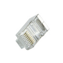 Steckverbinder Kat.6 RJ45 100er Set, geschirmt, wei&szlig;e T&uuml;lle